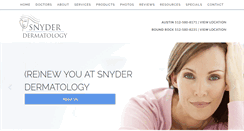 Desktop Screenshot of drsnyder.com