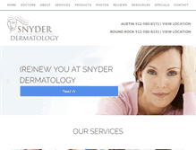 Tablet Screenshot of drsnyder.com